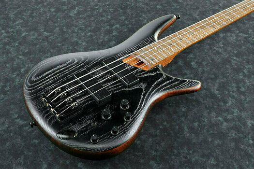 4-string Bassguitar Ibanez SR670 Silver Wave Black Flat - 2