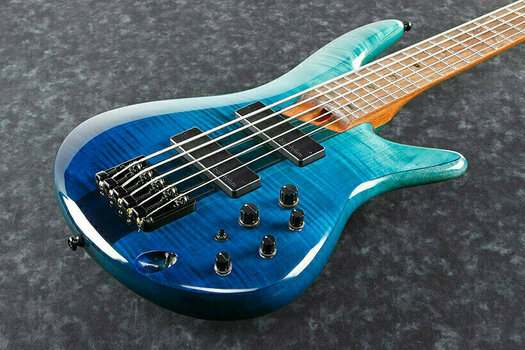 5-string Bassguitar Ibanez SR875-BRG Blue Reef Gradation - 2