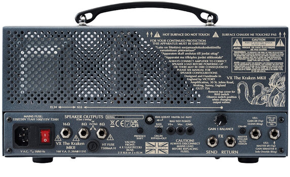 Kitarski ojačevalec z elektronkami Victory Amplifiers Kraken VX MKII Lunchbox Head - 3