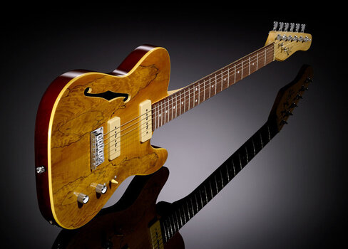 Electric guitar Michael Kelly 59 Thinline Spalted Maple - 2