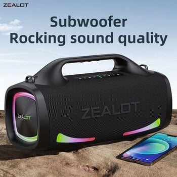bärbar högtalare Zealot S79 Black - 6
