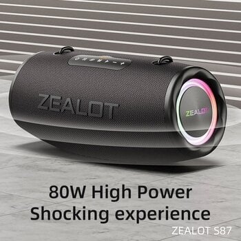 bärbar högtalare Zealot S87 Black - 6