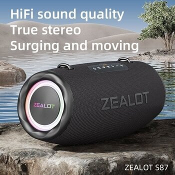 bärbar högtalare Zealot S87 Black - 7