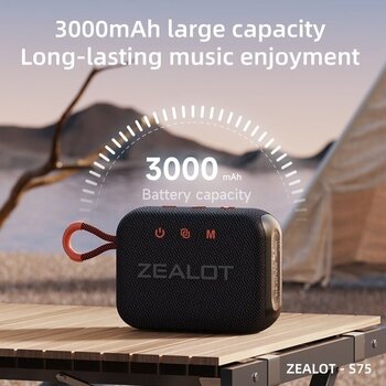 bärbar högtalare Zealot S75 Black - 5