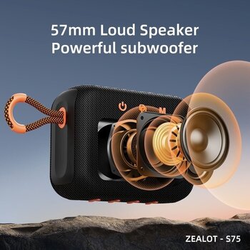 bärbar högtalare Zealot S75 Black - 6