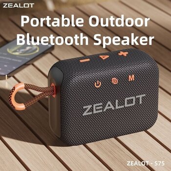 bärbar högtalare Zealot S75 Black - 7