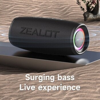 bärbar högtalare Zealot S56 Black - 2
