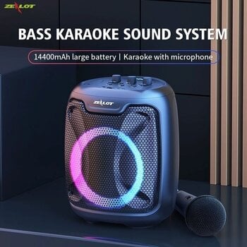 Sistema de karaoke Zealot P8 Sistema de karaoke Black - 2
