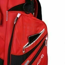 Golf torba Big Max Silencio 2 Black/Red Cart Bag - 7