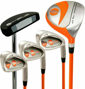 Golfový set Masters Golf MKids Lite Junior kompletný golfový set pravý Orange 49in - 125cm - 4