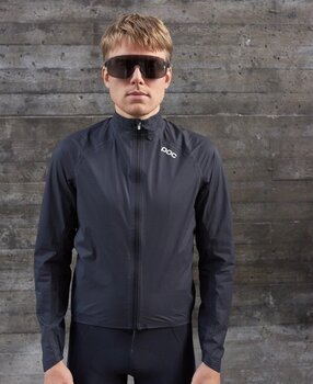 Cycling Jacket, Vest POC Haven Rain Jacket Uranium Black S - 6