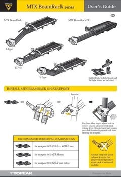 Csomagtartó Topeak MTX Beam Rack Black - 3