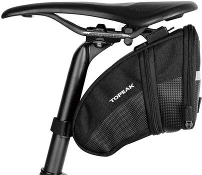Sac de vélo Topeak AERO WEDGE PACK + Quick Click Black 0,98-1,31 L - 2
