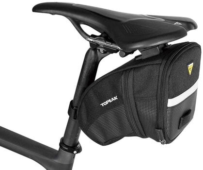 Cykeltaske Topeak AERO WEDGE PACK + Quick Click Sadelpose Black 0,98-1,31 L - 3