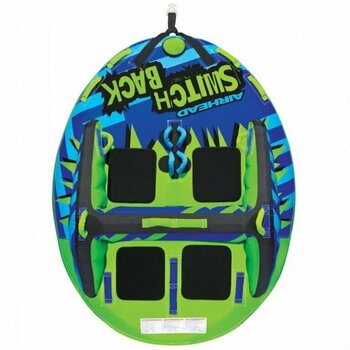 Aufblasbare Ringe / Bananen / Boote Airhead Towable Switch Back 4 Persons green/blue - 2