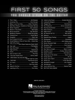 Noty pro kytary a baskytary Hal Leonard First 50 Songs You Should Strum On Guitar Noty - 2