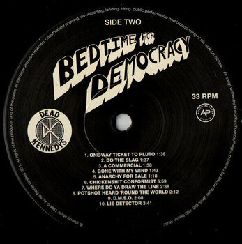 Vinyl Record Dead Kennedys - Bedtime For Democracy (Reissue) (LP) - 3