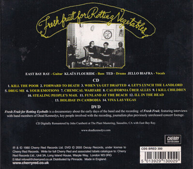 Music CD Dead Kennedys - Fresh Fruit For Rotting Vegetables (Reissue) (CD + DVD) - 4