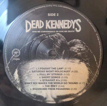 Vinyl Record Dead Kennedys - Give Me Convenience or Give Me Death (Reissue) (Gatefold) (LP) - 3