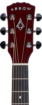 Guitarra dreadnought Arrow Silver D Wine Red - 3