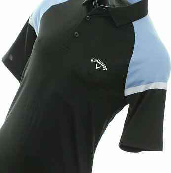 Polo košile Callaway Blocked Raglan Sleeve Mens Pánské Golfové Polo Shirt Caviar S - 3
