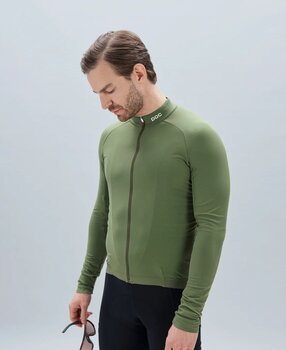 Cycling jersey POC Ambient Thermal Men's Jersey Epidote Green 2XL - 3