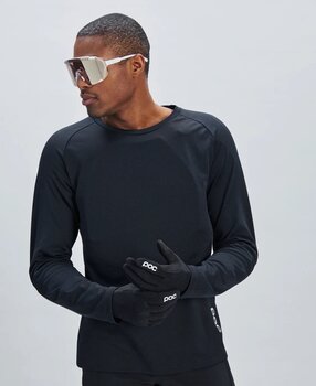 Велосипедна тениска POC Essential DH LS Jersey Carbon Black 2XL - 3