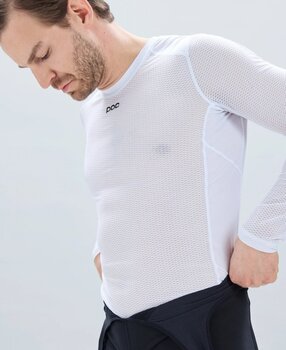 Cykeltrøje POC Essential Layer LS Funktionelt undertøj Hydrogen White S - 3