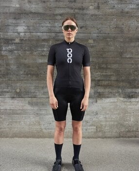 Odzież kolarska / koszulka POC Essential Road Women's Logo Jersey Uranium Black/Hydrogen White XS - 3