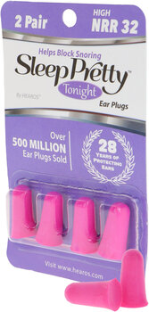 Earplugs Hearos Sleep Pretty Tonight NRR 32db Pink Earplugs - 3