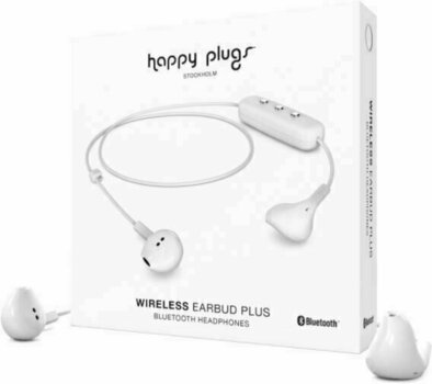 In-ear draadloze koptelefoon Happy Plugs Earbud Plus Wireless White - 3