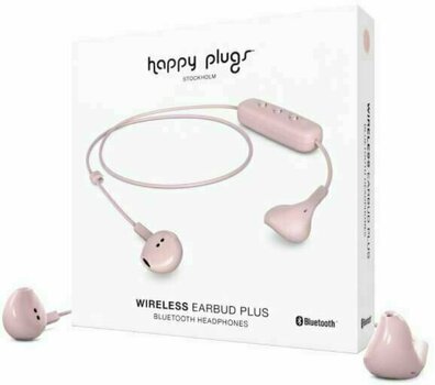 Trådløse on-ear hovedtelefoner Happy Plugs Earbud Plus Wireless Blush - 4