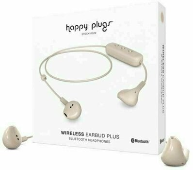 Bezdrátové sluchátka do uší Happy Plugs Earbud Plus Nude - 4