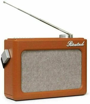 Tisch Musik Player Ricatech PR78 Emmeline Vintage Radio Cognac Brown - 2