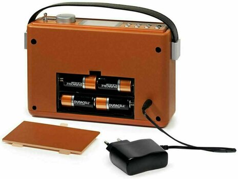 Odtwarzacz muzyki stołowy Ricatech PR78 Emmeline Vintage Radio Cognac Brown - 7