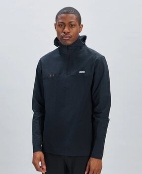 Pyöräilytakki, -liivi POC Mantle Thermal Hoodie Huppari Uranium Black S - 3