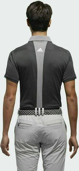 Koszulka Polo Adidas Climachill Stretch Carbon /Grey Three S - 2