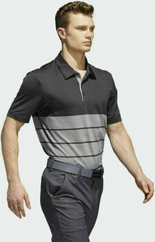 Polo trøje Adidas Ultimate365 Heathered Block Mens Polo Shirt Carbon M - 3