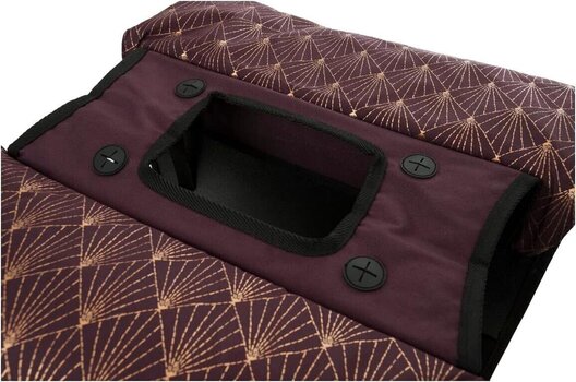 Torba rowerowa Fastrider Nara Podwójna torba podróżna na rower Deco/Eggplant 33 L - 4