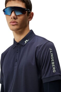 Polo Shirt J.Lindeberg Tour Tech Slim Fit Mens Navy Melange L Polo Shirt - 5