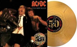Vinylskiva AC/DC - If You Want Blood You've Got it (Gold Coloured) (Anniversary Edition) (LP) - 1