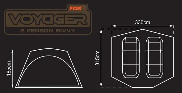 Bivak/schuilplaats Fox Bivvy Voyager 2 Person Bivvy - 4