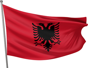 Marine National Flag Lindemann Albania Marine National Flag 20 x 30 cm - 1