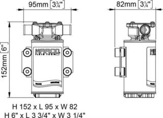 Druckwasserpumpe Marco UP1-J 24 V Druckwasserpumpe - 1
