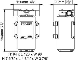 Marine Water Pump Marco UP1-M 12 V Marine Water Pump - 1