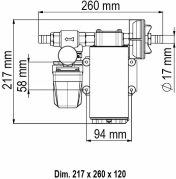 Druckwasserpumpe Marco UP12/A Water pressure system PTFE gears 36 l/min - 2
