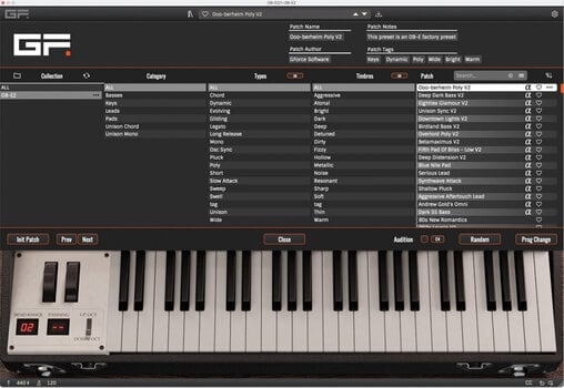 Studio Software GForce Oberheim OB-EZ (Digitalt produkt) - 2