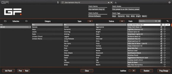 Software de estudio de instrumentos VST GForce Oberheim OB-EZ (Producto digital) - 3