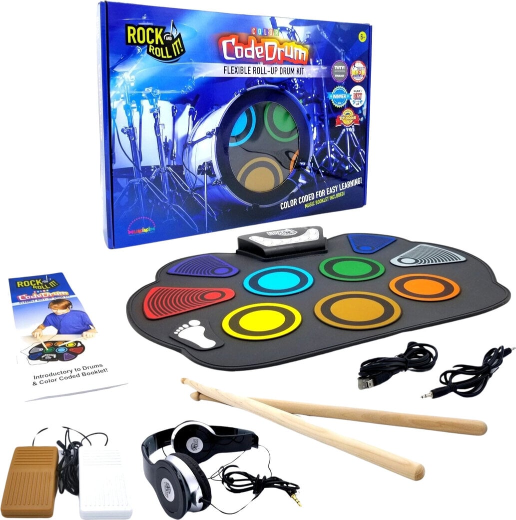 Inkl. Schlagzeugstöcke