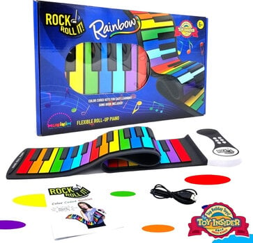 Teclado para crianças Mukikim Rock and Roll It - Rainbow Piano Rainbow - 2